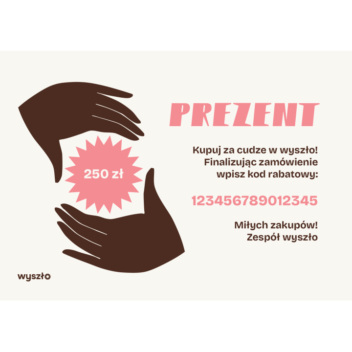 Wirtualna karta prezentowa 250zł