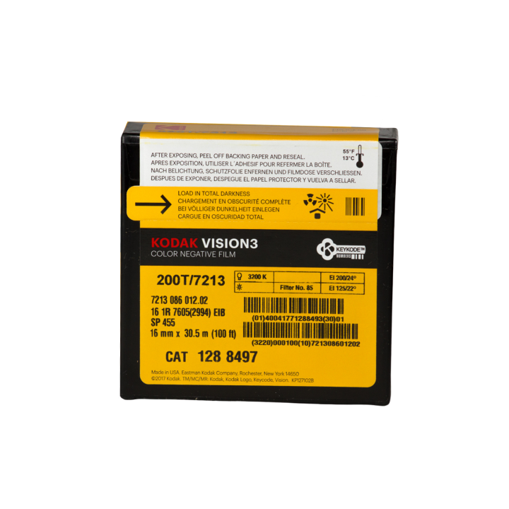 Kodak Vision3 7213 200T 16mm 1perf / 100ft