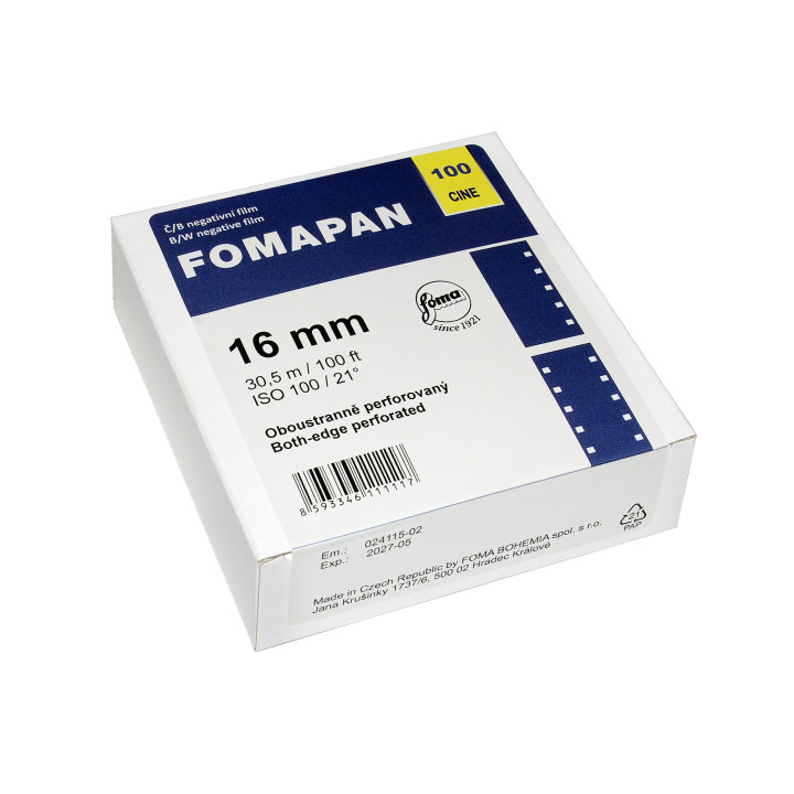 Fomapan 100 Cine 16mm 1perf / 100ft
