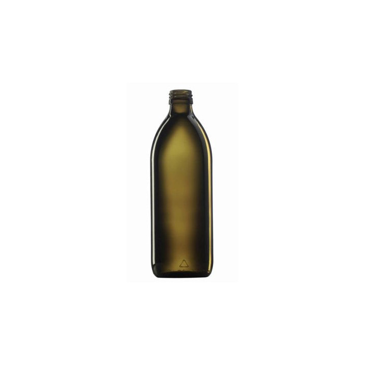 Butelka z ciemnego szkła z zakrętką 500ml